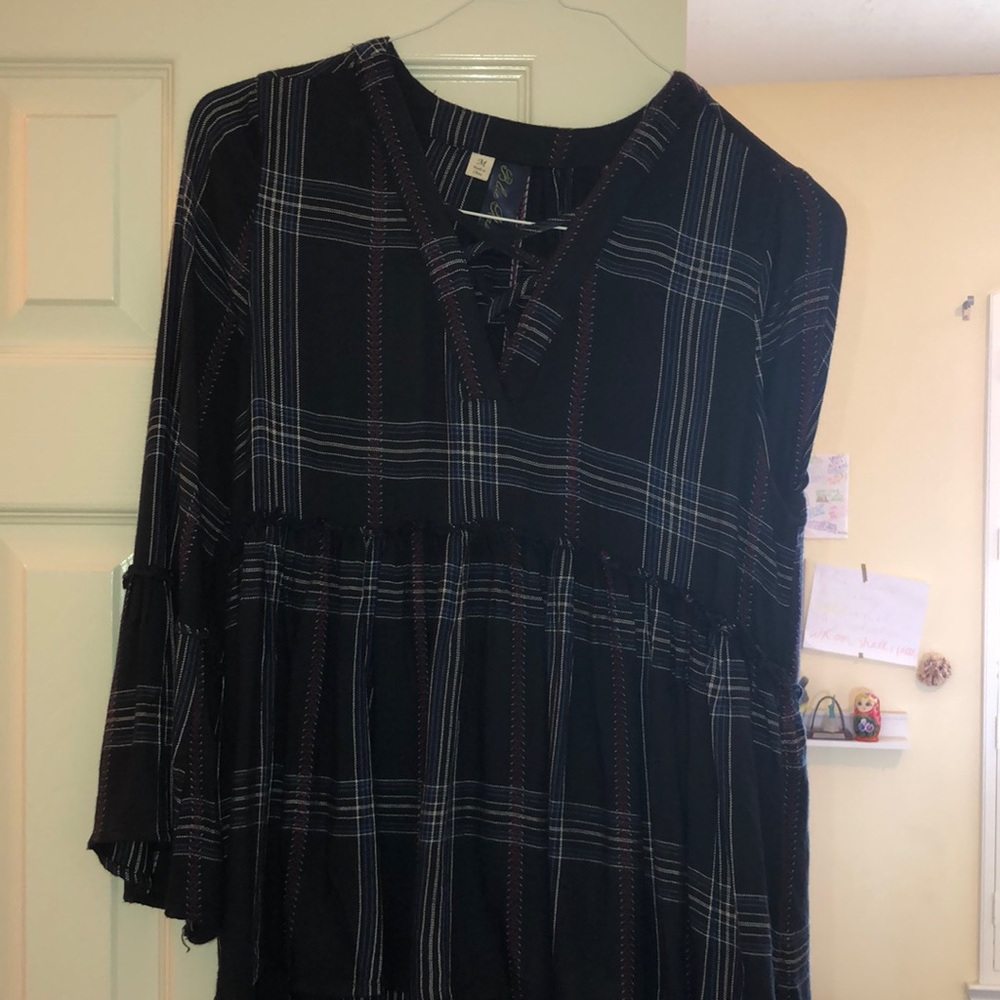 Plaid blouse